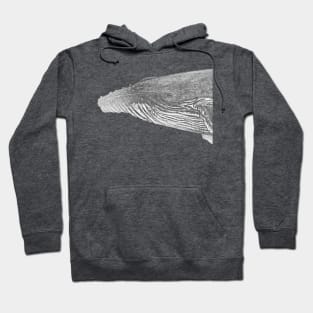 Humpback whale portrait for whale lovers Hoodie